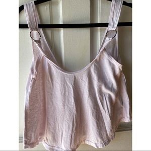 Soft tint pink tank top